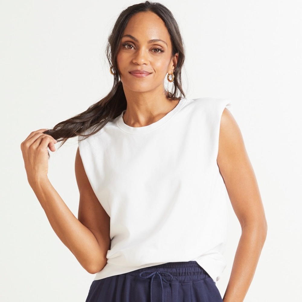 Sundry Strong Shoulder Ponte Top